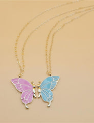 Simple Color Butterfly Necklace
