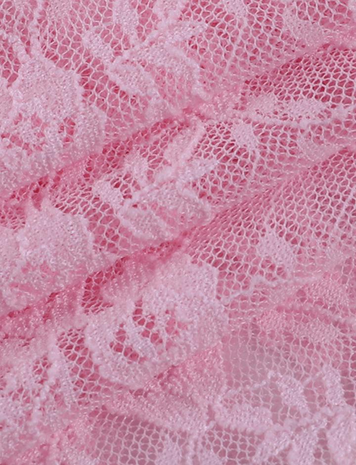 Semi Sheer Lace Panel Cami Top